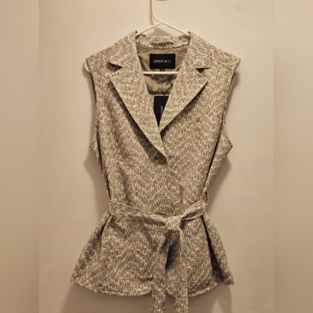 NWT Lafayette 148 Women's Collared Vest size 12